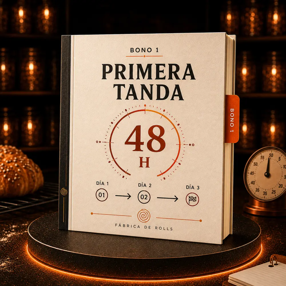 Bono 1, Primera Tanda: plan guiado para el primer horneado.